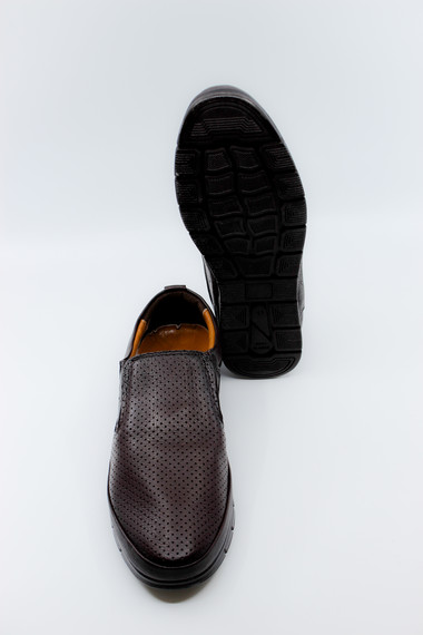 Kahverengi Erkek Günlük Deri Ayakkabı 56409 - Thumbnail
