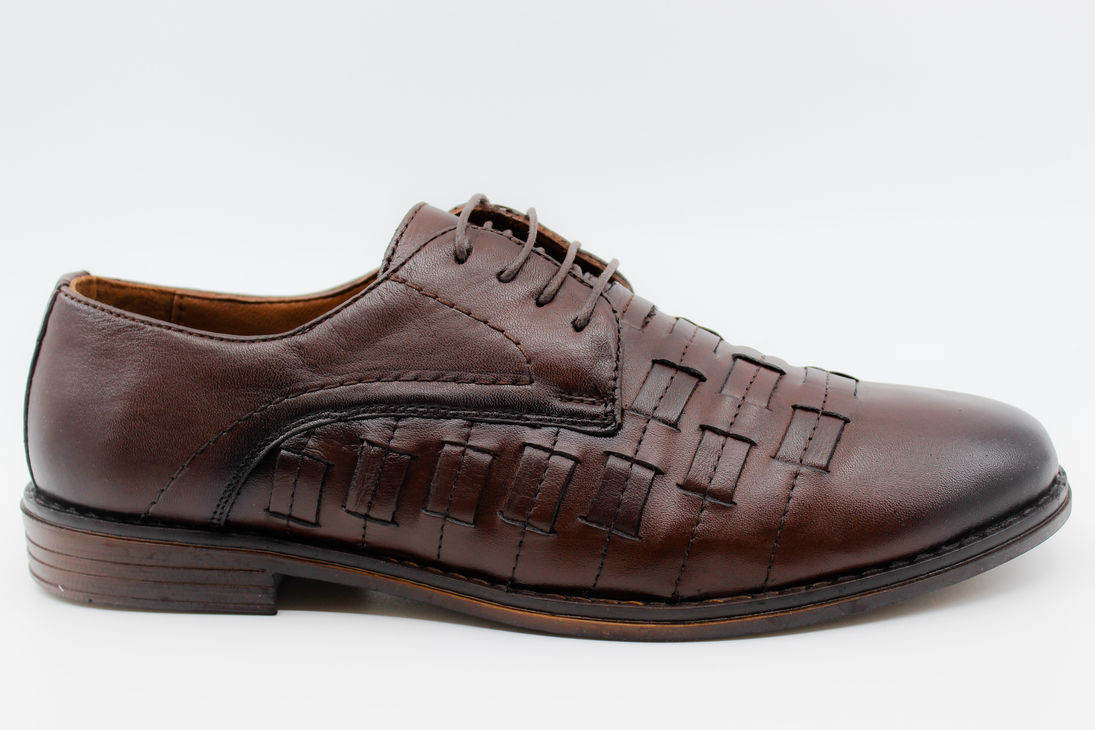 Kahverengi Deri Erkek Klasik Ayakkabı 37211