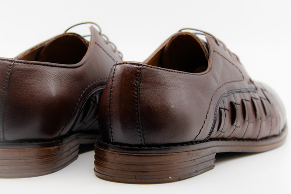 Kahverengi Deri Erkek Klasik Ayakkabı 37211 - Thumbnail