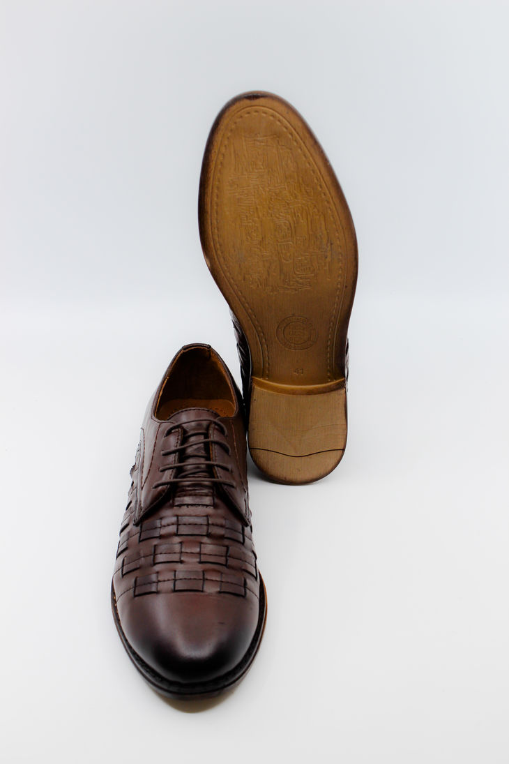 Kahverengi Deri Erkek Klasik Ayakkabı 37211