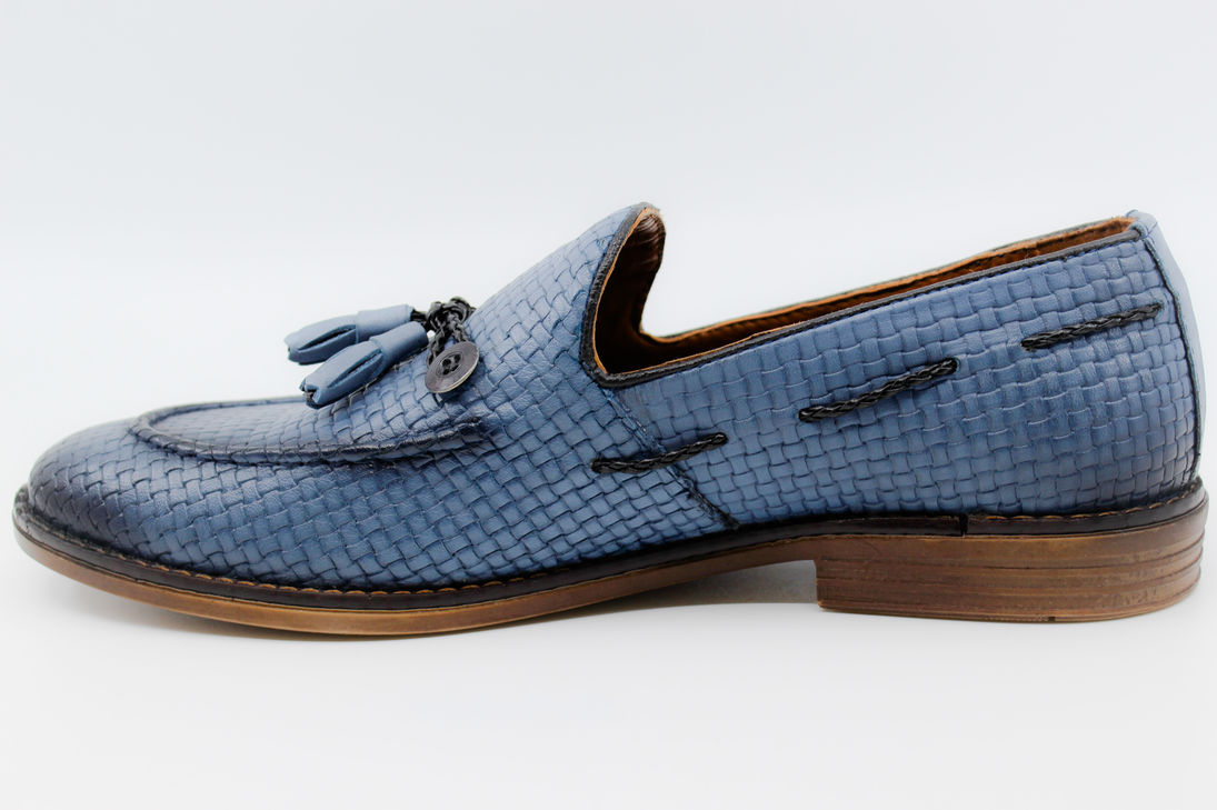 Mavi Klasik Erkek Deri Ayakkabı 37212