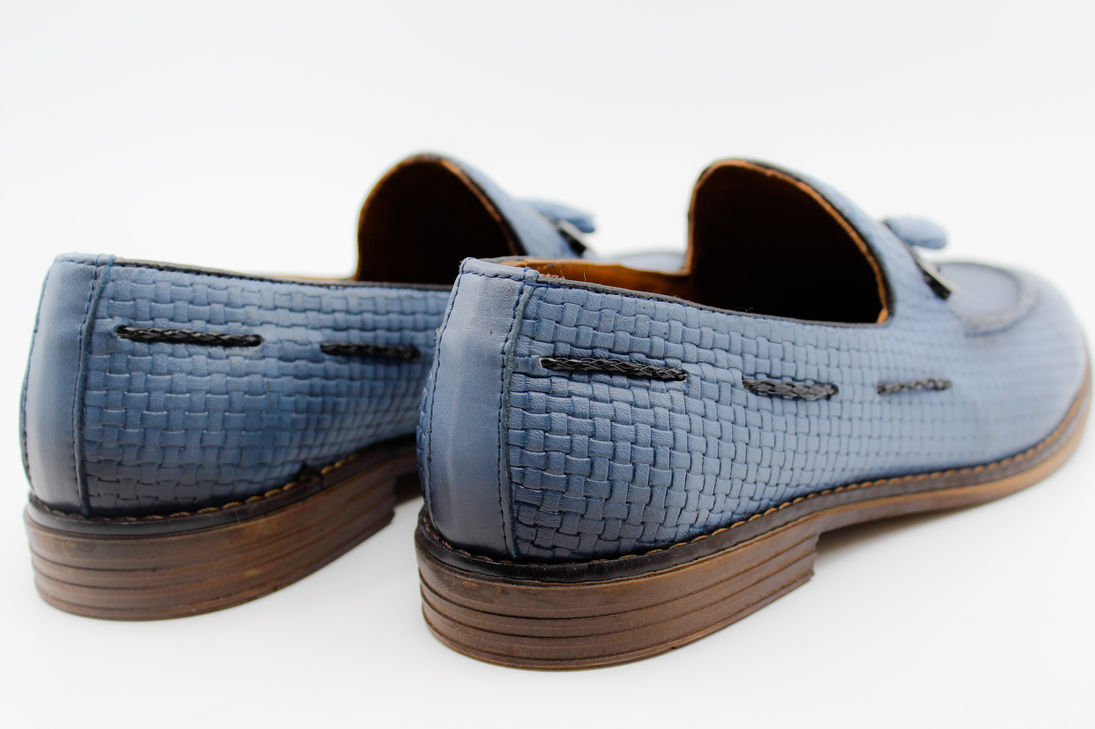 Mavi Klasik Erkek Deri Ayakkabı 37212