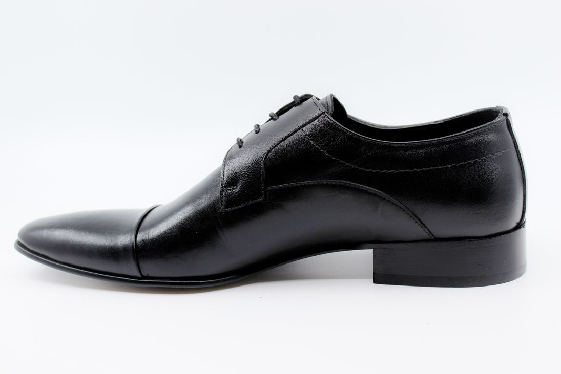 Siyah Deri Erkek Klasik Ayakkabı 01107