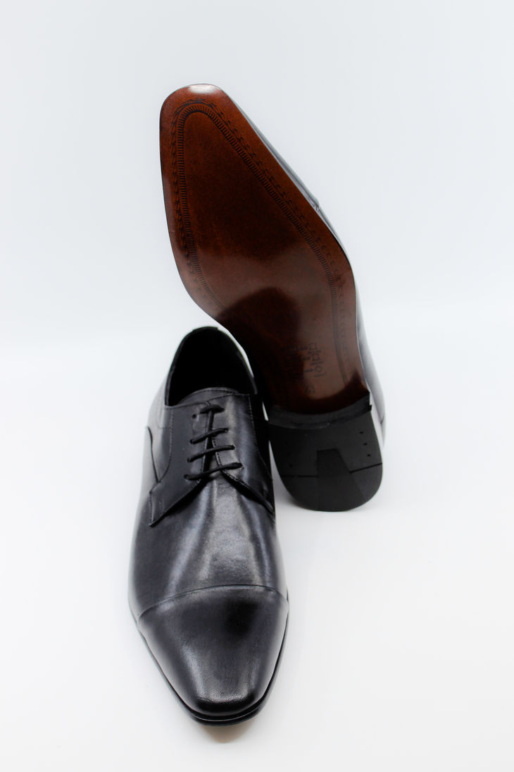 Siyah Deri Erkek Klasik Ayakkabı 01107
