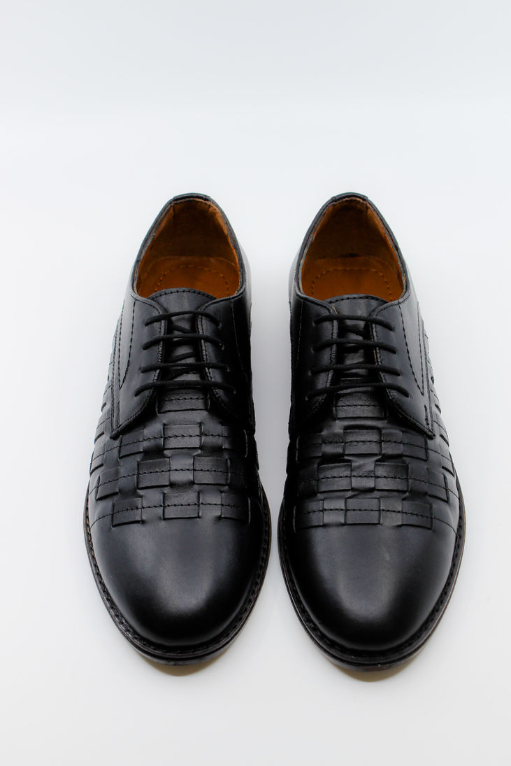 Siyah Deri Erkek Klasik Ayakkabı 37211