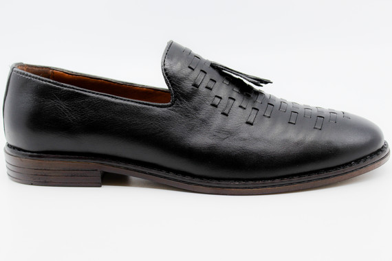 Siyah Erkek Klasik Deri Ayakkabı 37206 - Thumbnail