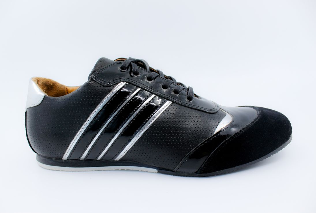 Siyah+Siyah Nubuk Deri Sneaker Ayakkabı 017132991N02