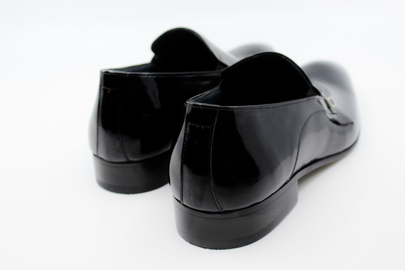 Siyah Rugan Erkek Klasik Ayakkabı 41704 - Thumbnail