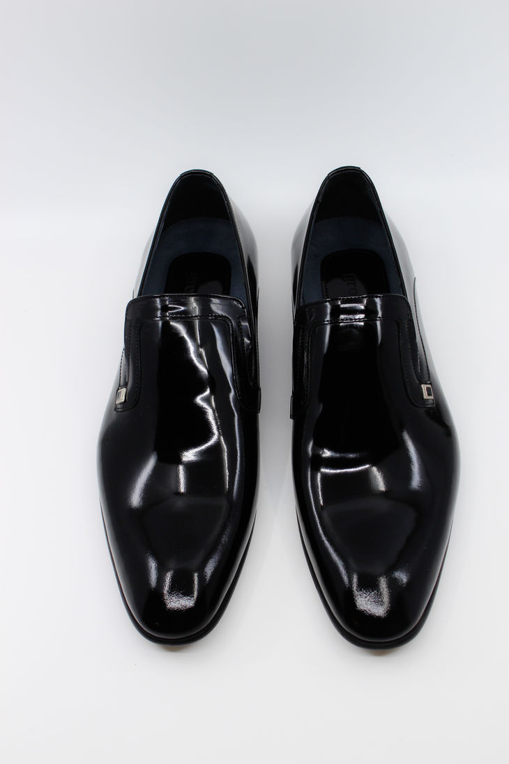 Siyah Rugan Erkek Klasik Ayakkabı 41704